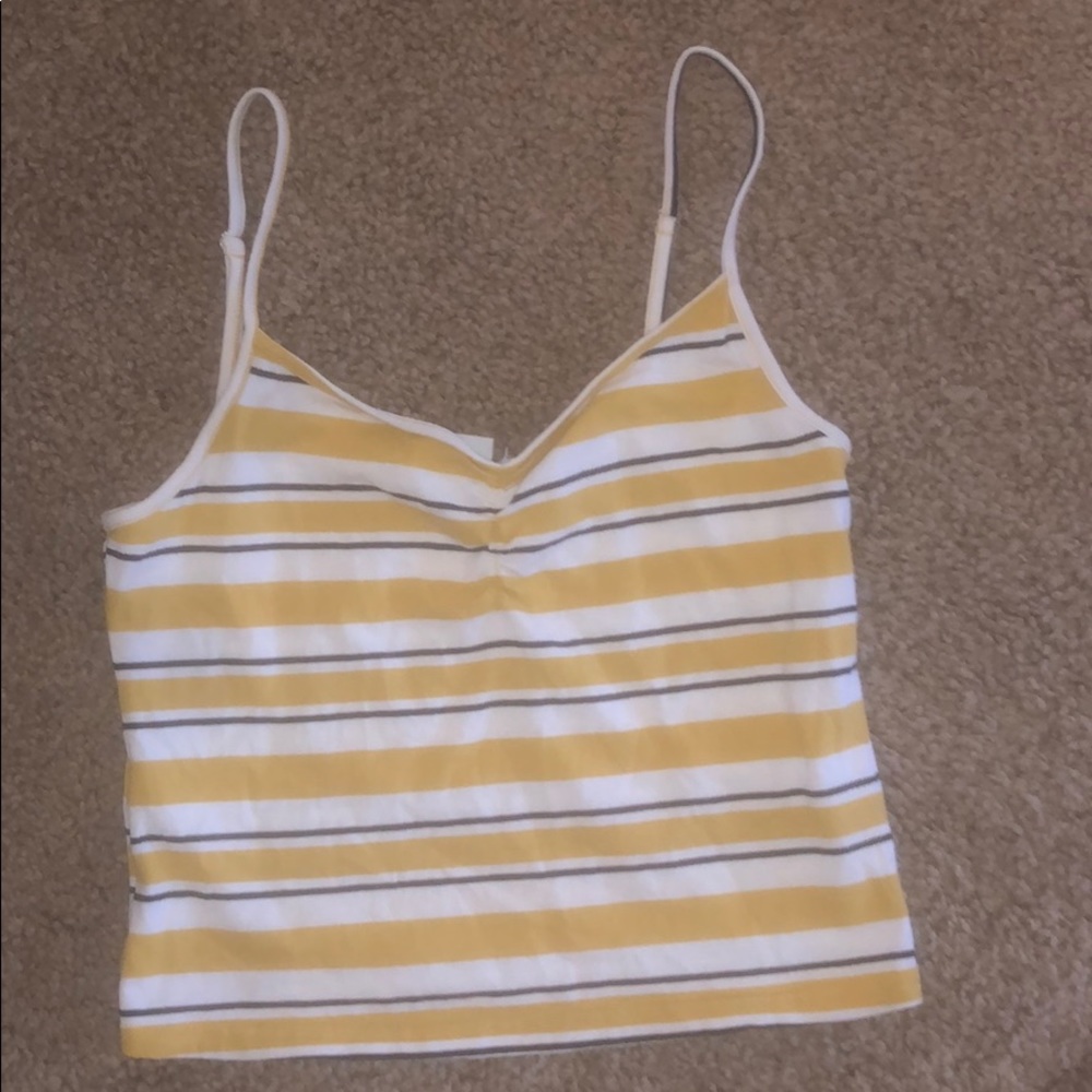 Yellow crop top!